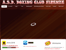 Tablet Screenshot of boxingclub.fi.it